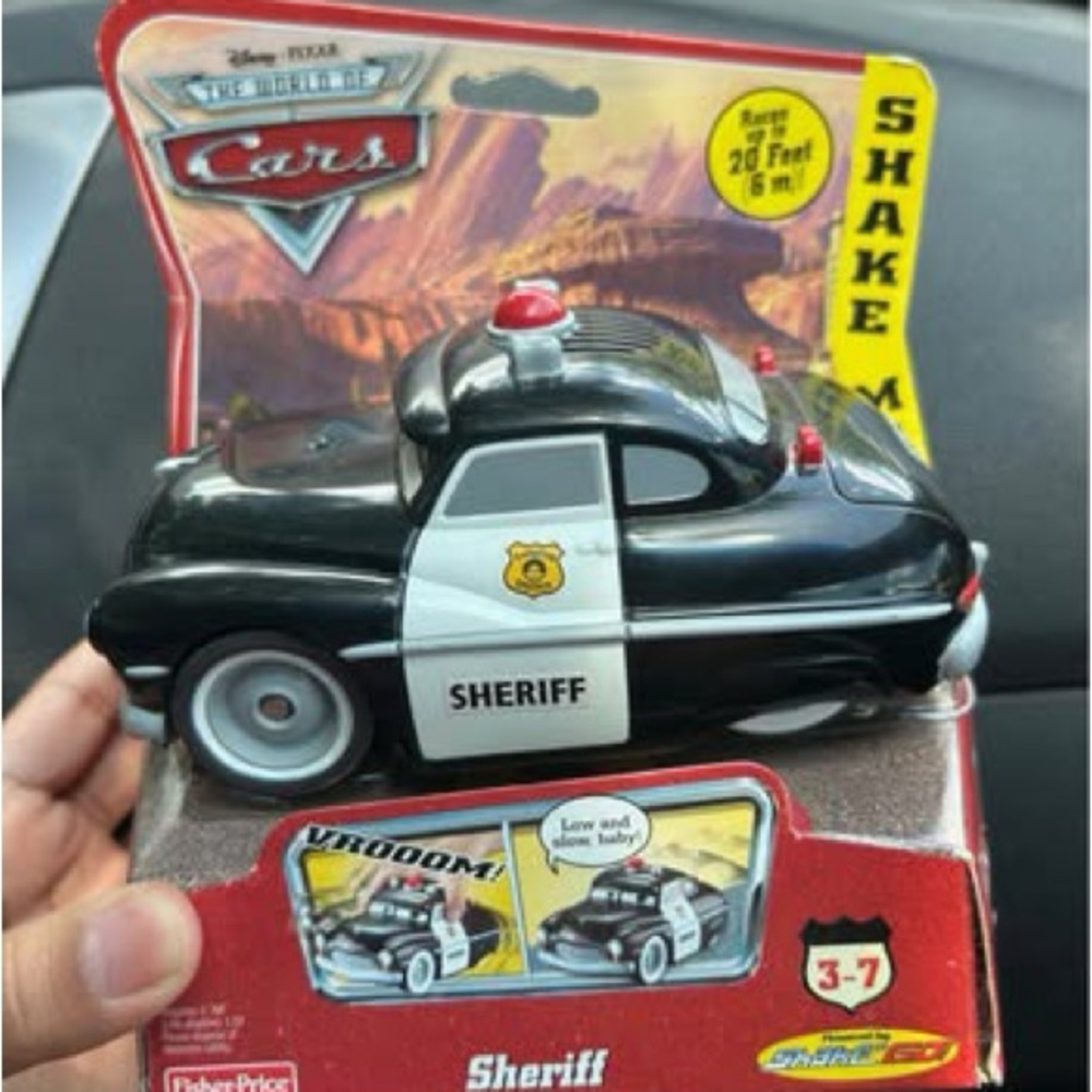 Disney Cars Black and White Sheriff Vehicle